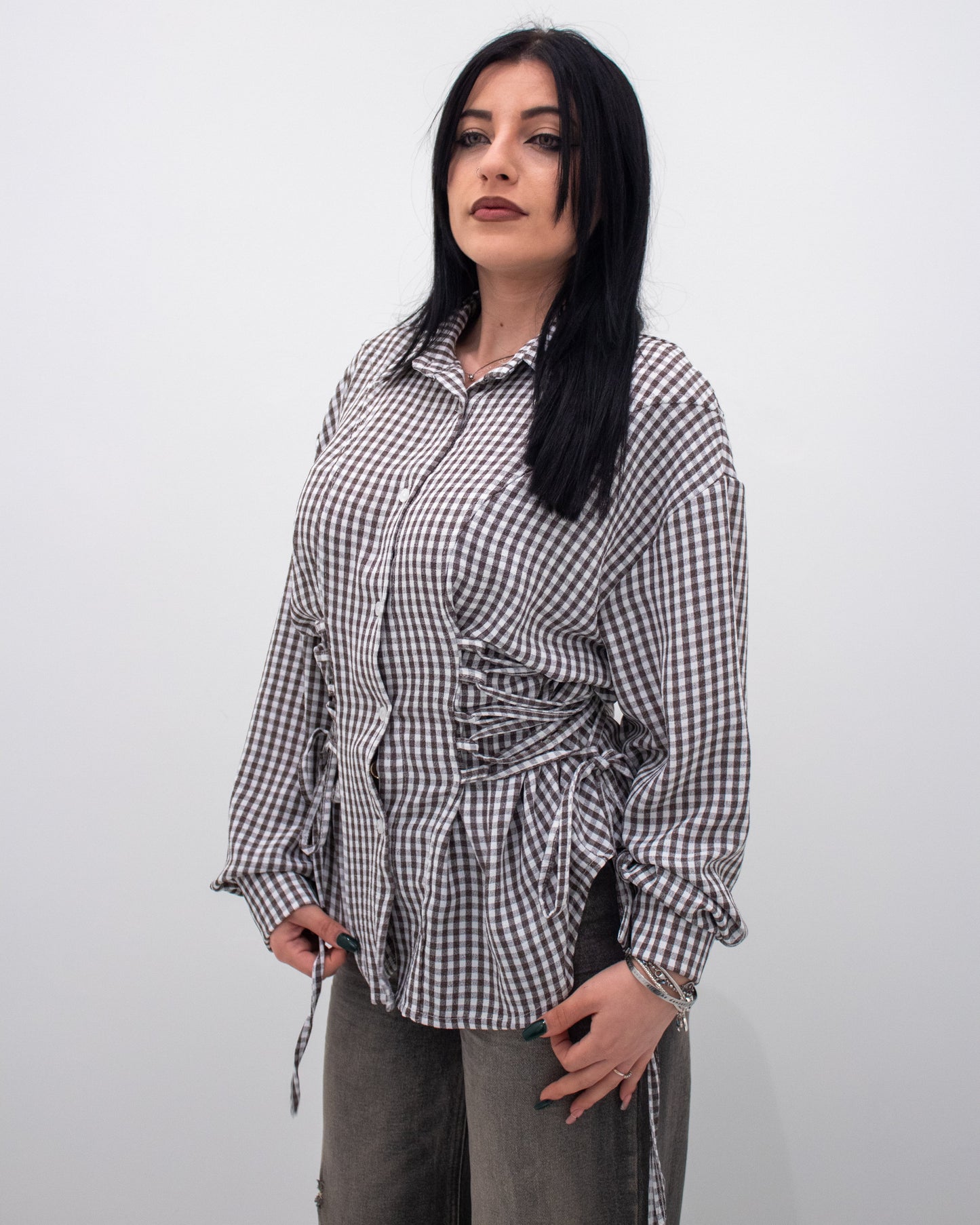 Camicia Vichy Urban Marrone
