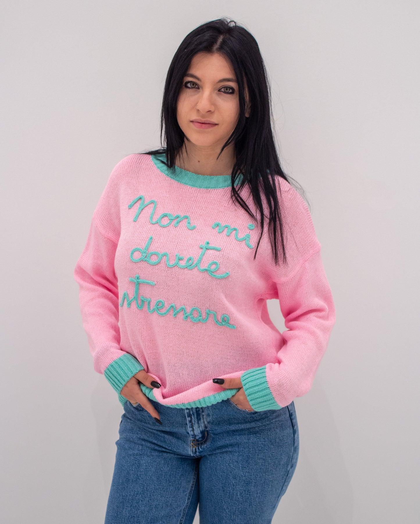 Maglia NON MI DOVETE STRESSARE Rosa