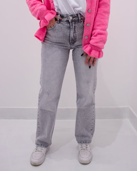 Jeans Mom Fit H3000 Grigio
