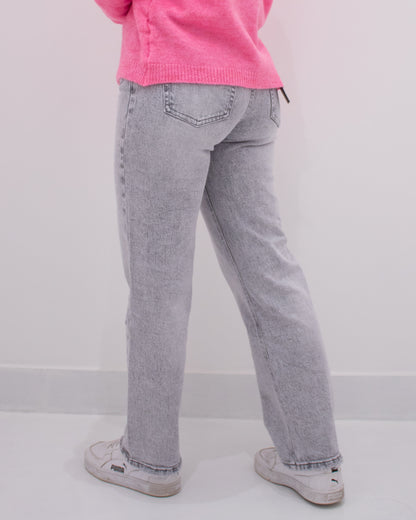 Jeans Mom Fit H3000 Grigio