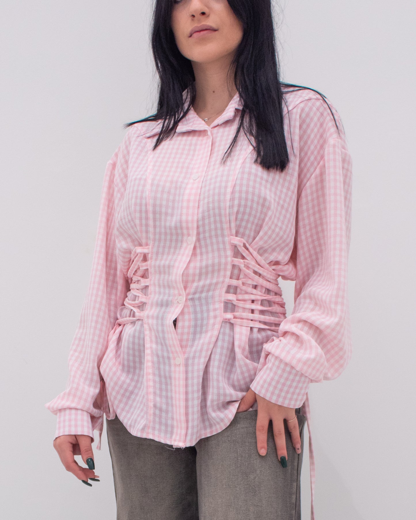 Camicia Vichy Urban Rosa