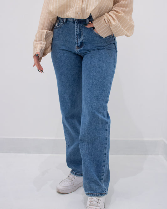 Jeans Mom Fit H3000 Blu