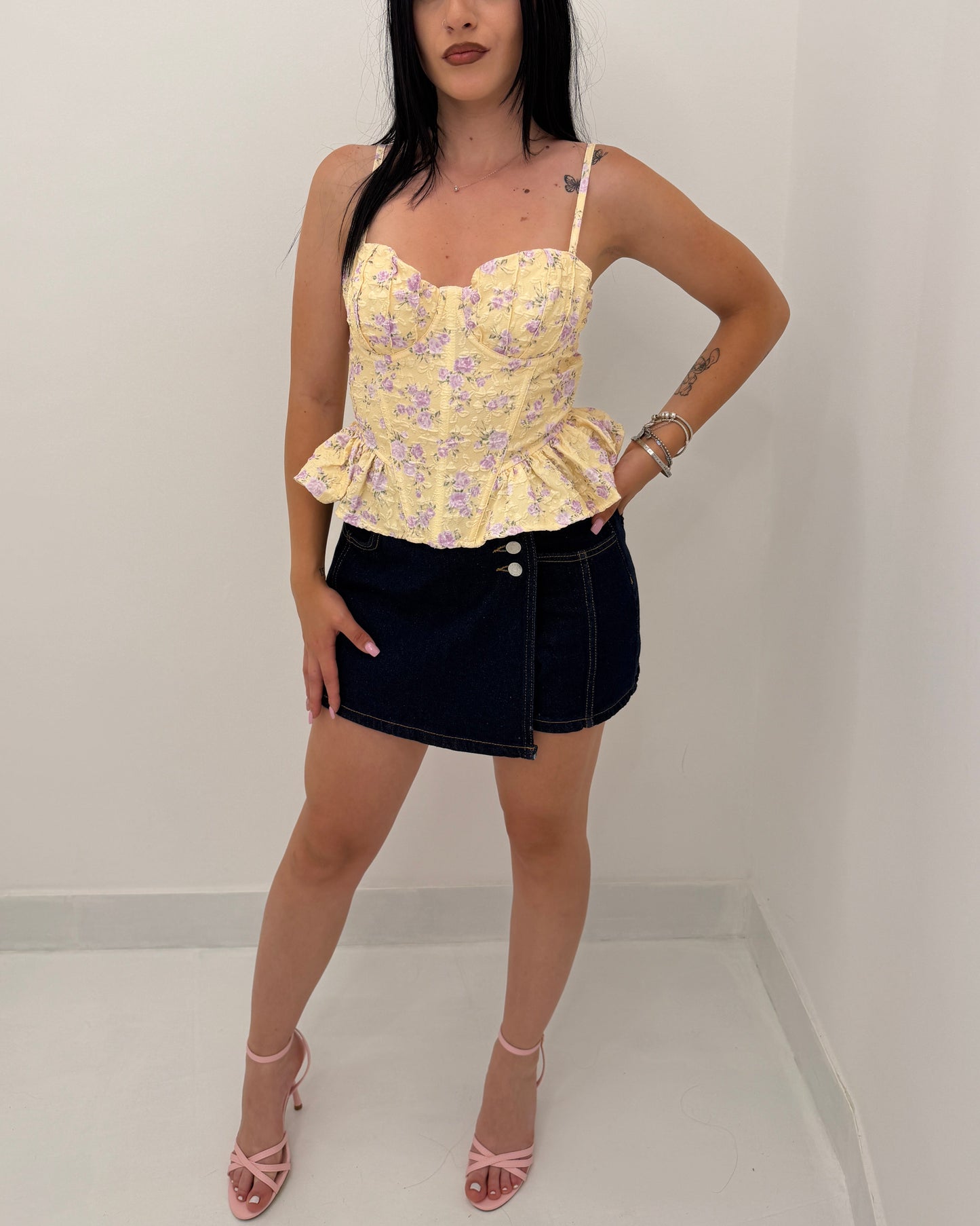 Top Corsetto Floreale Emily