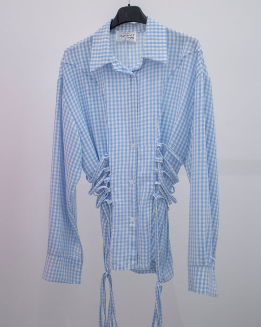 Camicia Vichy Urban Celeste