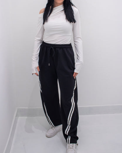 Body monospalla Drappeggiato Bianco