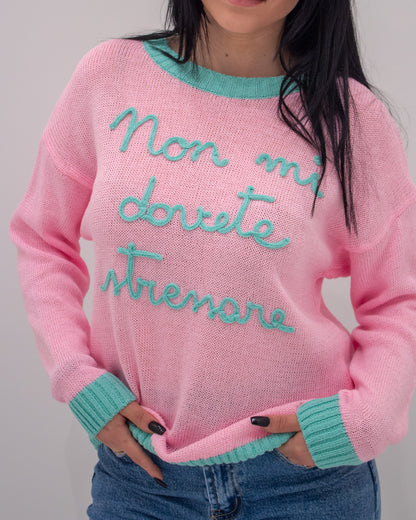 Maglia NON MI DOVETE STRESSARE Rosa
