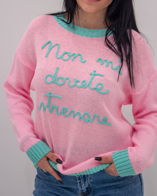 Maglia NON MI DOVETE STRESSARE Rosa