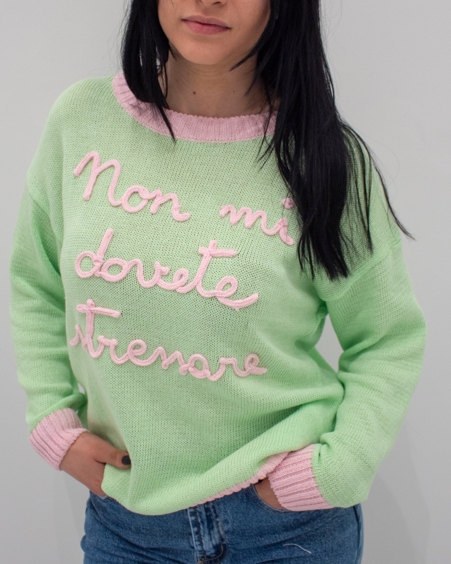 Maglia NON MI DOVETE STRESSARE Menta