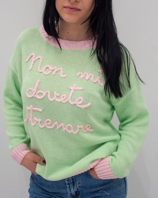 Maglia NON MI DOVETE STRESSARE Menta