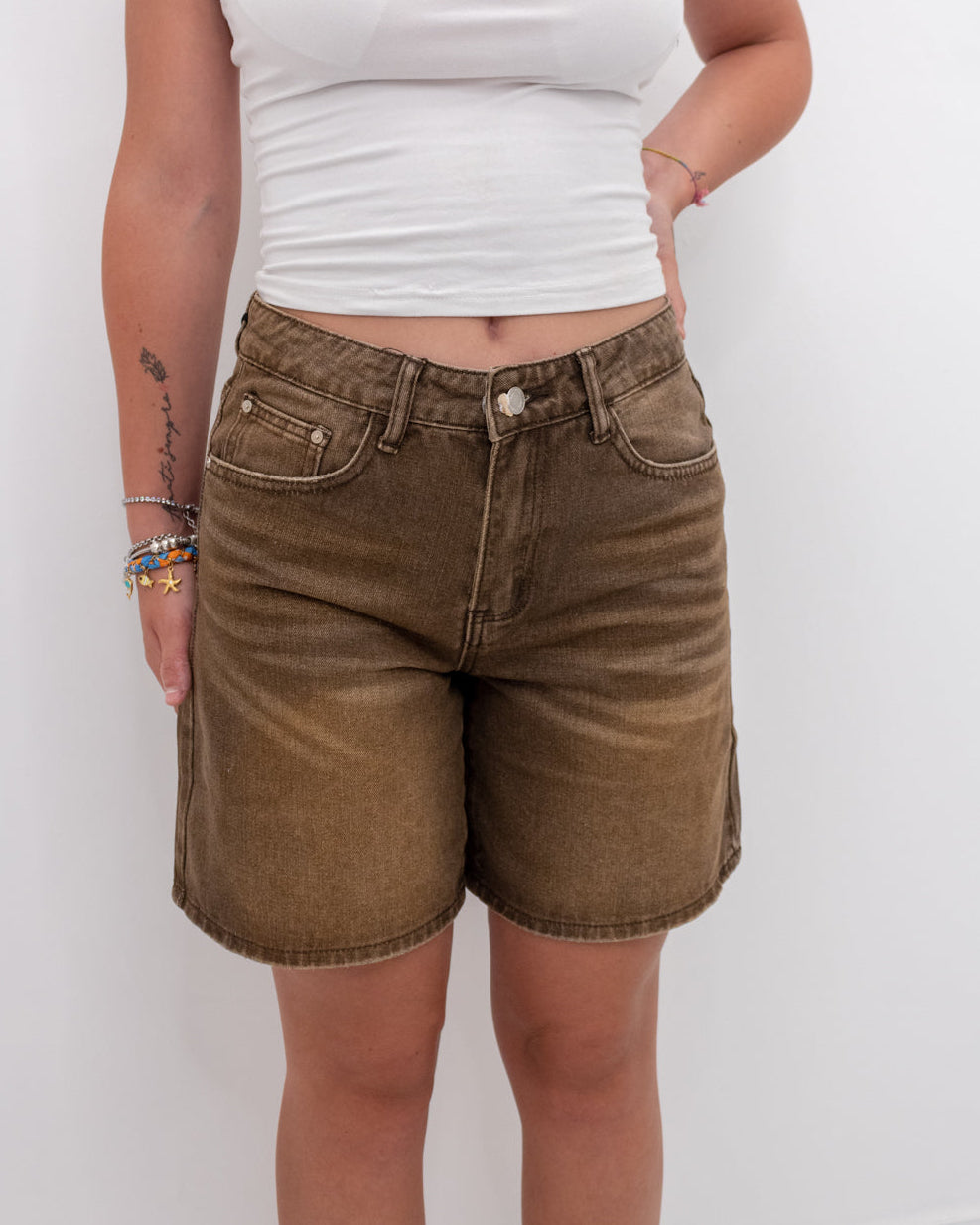 Bermuda in denim vintage