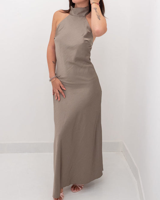 Abito Satin Grace Tortora