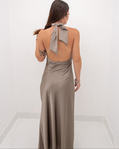 Abito Satin Grace Tortora