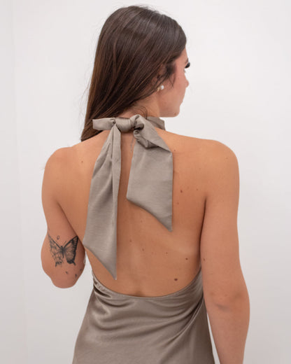 Abito Satin Grace Tortora